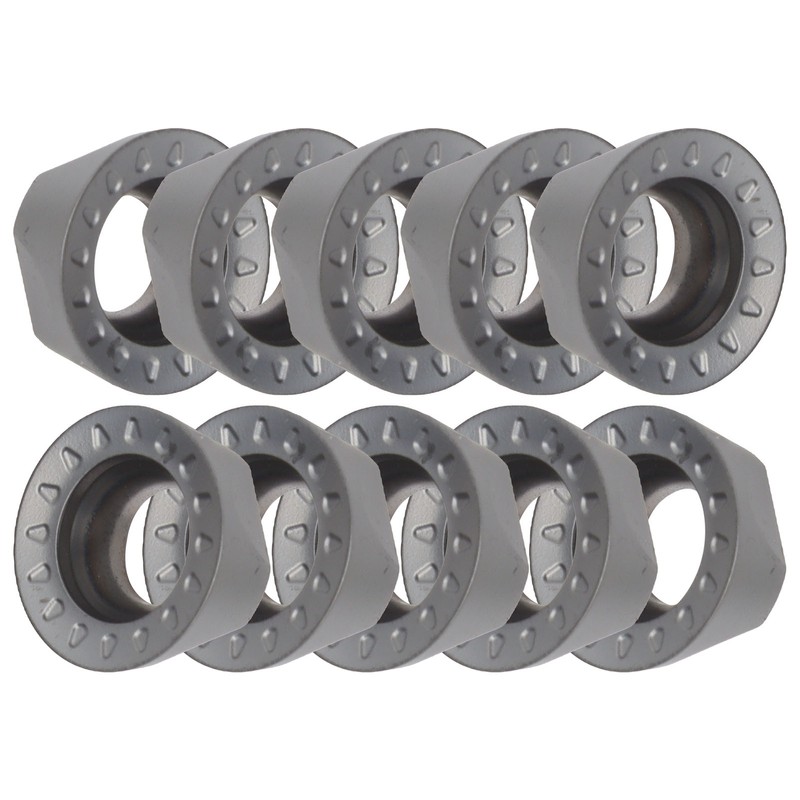 10Pcs Turning Insert Carbide Round Blade Lathe Cutter Milling CNC