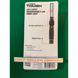 HYPER Tough Luz de trabalho LED recarregável hiper resistente com base magnética 600 lúmens frete grátis