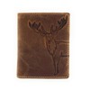Lemasi Genuine Leather Wallet for Men, Natural Hunter Leather with