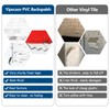 Yipscazo 20 Sheets Peel and Stick Stone Metal Backsplash, PVC