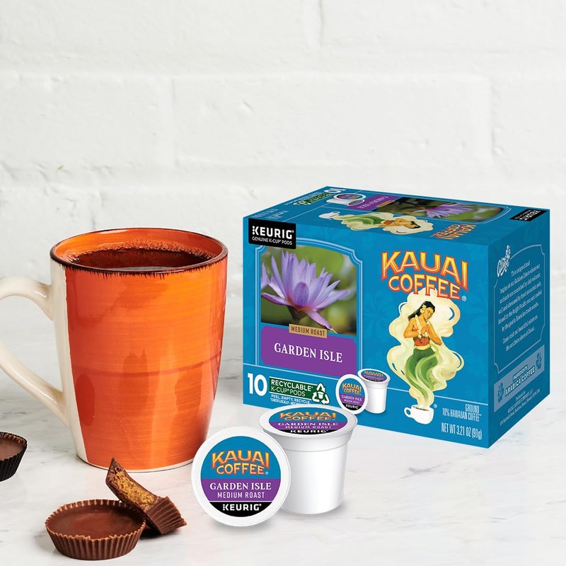 Kauai Coffee Garden Isle Medium Roast - Compatible with Keurig