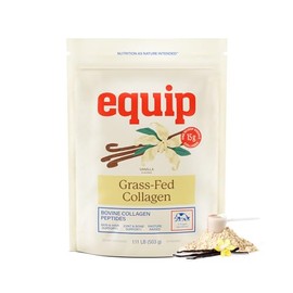 Equip Colágeno en polvo de animales alimentados con pasto | Péptidos de colágeno bovino hidrolizado con aminoácidos | Colágeno de res de primera calidad para articulaciones, piel y uñas saludables | S