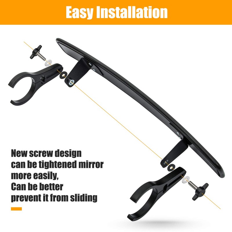 UTV Side Rear View Mirror And Center Mirror With 1.75"