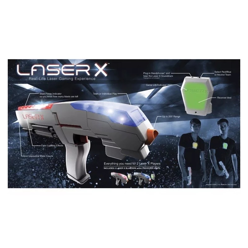 Laser X Real-Life Laser Gaming Experience Set for Two Players