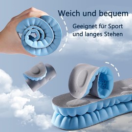 2 Pairs of Orthopaedic Insoles for Men and Women, Arch Support Shoe Insoles, Orthopaedic, Comfort Sports, Memory Foam Insoles Provide Cushioning, Breathable for Hiking, Running (41-42)