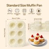 2 Pack Silicone Muffin Pan for Baking, Regular Size Nonstick