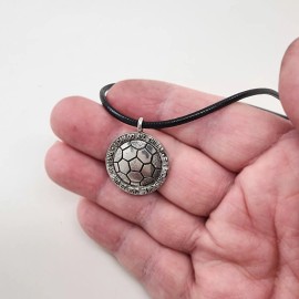 Forgiven Jewelry Phil 4:13 Soccer Necklace On Black Cord (sp8rub) Necklace