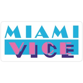 Big Lens store Miami Vice Stickers (3 Pcs/Pack)