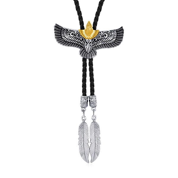 COORWEEL Western Eagle Bolo Tie for Men Women Fashion Retro