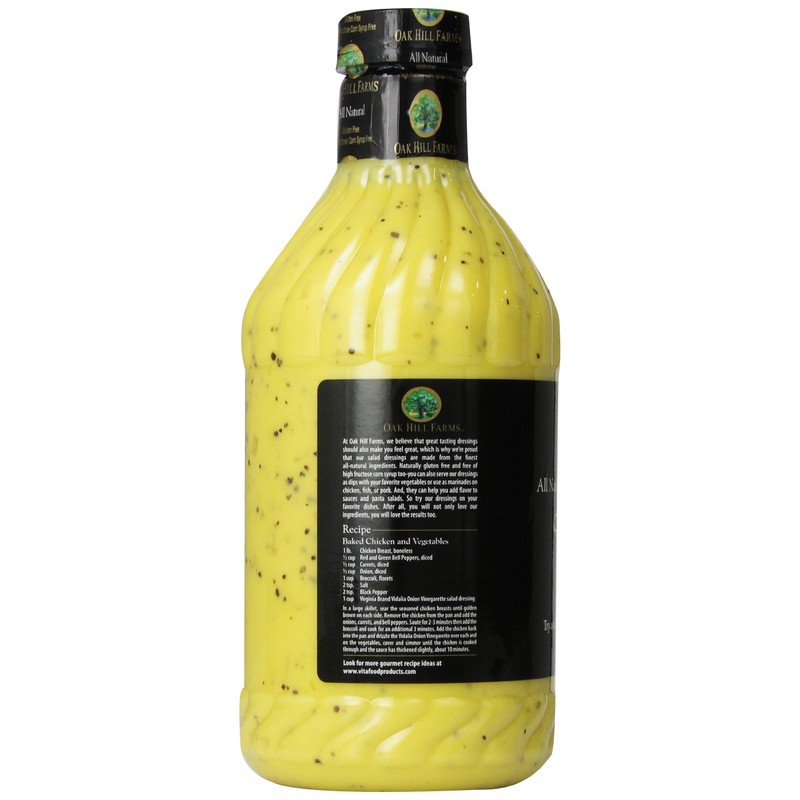 Oak Hill Farms Vidalia Onion Vinaigrette Single Bottle, 33.8 Oz