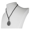 Pewter Celtic Knot Warrior Shield Pendant Necklace