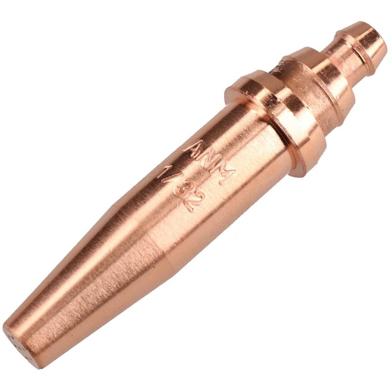 ANM Oxy Acetylene Gas Cutting Nozzle Tip Standard Length 1/32”