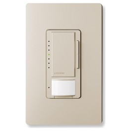 Lutron Maestro LED+ Dimmer and Vacancy Sensor, Single Pole and Multi-Location, MSCL-VP153M-TP, Taupe