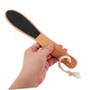 Baluue 2pcs Wooden Handle Callus Remover Foot File for Exfoliating