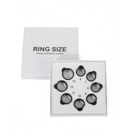 LIBAXIN Smart Ring Sizing Kit - Measure Your Size Before Purchase - 8 from Size 6 to 13 - Smart Ring Size Measuring, Precise and Universal Finger Mold Box (Only Sizing Kit)