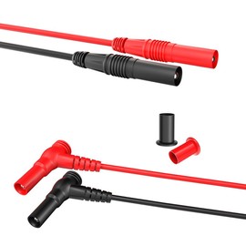 Laroal 25-teiliges Multifunktions-Multimeter-Teststift-Set mit austauschbaren Krokodilklemmen und austauschbarer Sonde, digitaler elektrischer Multimeter-Testclip, Testhakensonde