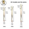 Steel Split Spindle 8 x 90mm Door Window Handle Spindle