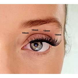 72 Cluster Lashes Natural Soft Ribbon Eyelashes Extension Fluffy Wispy False Lashes DIY Lightweight Reusable 12MM 3D (MIX Length 8-16 D Curl)