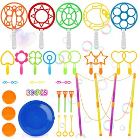 Giant Soap Bubbles Sticks Set of 30 XXL Giant Bubble Sticks for Children Bubble Pipe Adults for Toys for Outdoor Garden Toys Children from 8 Years Soap Bubbles Party Bags