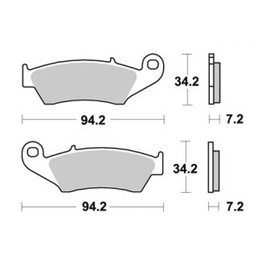 AP Racing brake pad for motorcycle Honda 650 XRV LMP294OR New