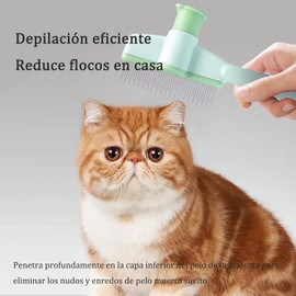 Nuevo peine para gatos y perros, peine para quitar el pelo de las mascotas, peine antipulgas autolimpiable, adecuado para mascotas con depilación.