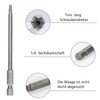 Prebarfun 14pcs Torx Screwdriver Bit Sets, 100mm Torx Head Screwdriver
