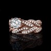 JewelryPalace Wrap Ring Infinity Engagement Ring Couple Wedding Rings Ring