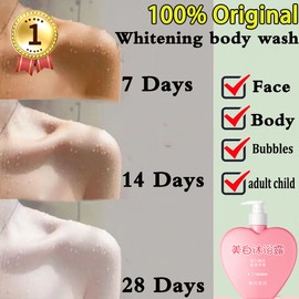 No Brand Original badan putih whole body whitening wash shower380ml  whole body care fast whitening body soap deep clean Body Wash   Whitening Body Wash Sabun Putihkan Kulit 美白沐浴露