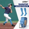 LEACOOLKEY Baseball Belt and Socks Combo Set Softball Socks and