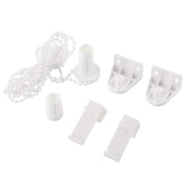 VOBOR 17 mm Roller Blind Holder Window Bracket Replacement Parts (No Drilling / PVC) Roller Blind Parts, Blackout Roller Blind Side Pull Spring Roller Blinds for Windows No Drilling Replacement Parts