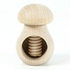 Holzfee Nutcracker Mushroom Natural Pure (untreated surface) Nut Screw