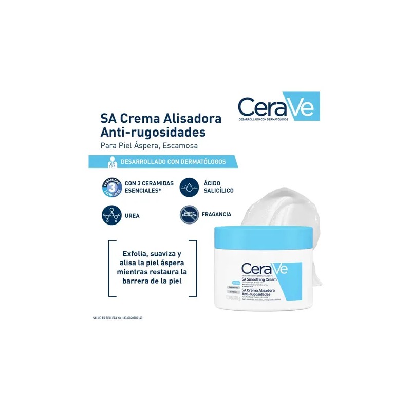 CeraVe Crema SA Anti-Rugosidades para Piel Seca 340gr