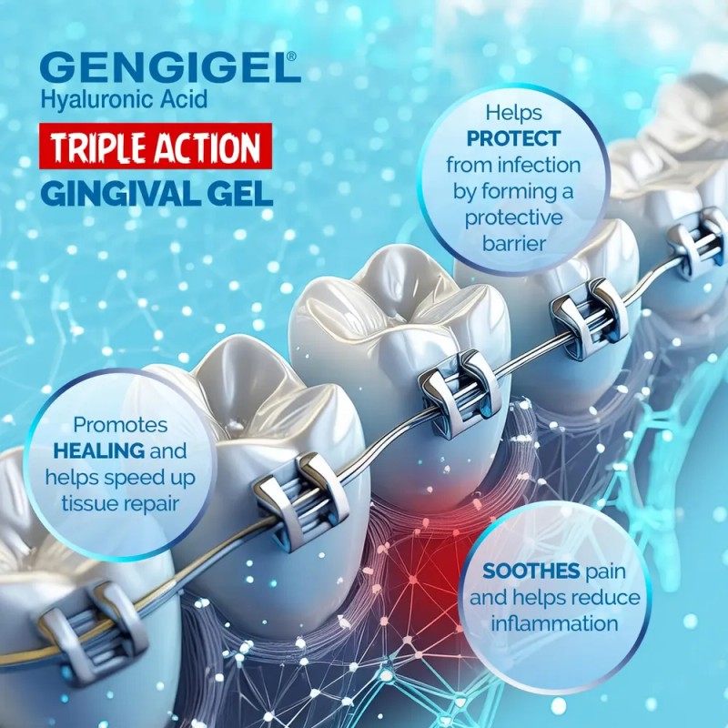 *gel Oral Gingigel Teen, 10 Unidades, Ácido Hialurónico, 15