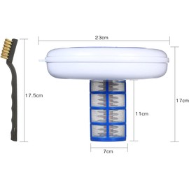 HXBER Solar Pool-Ionizer Copper Silver Ion Pool Solar Pool Ionizer Purificador portátil Elimina