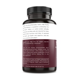 Thomas' all-natural Remedies Tudca 500mg (1000mg Per Serving), 60 Capsules- Tauroursodeoxycholic Acid, Liver Support Supplement- Vegan, Non-GMO, No Filler Capsules