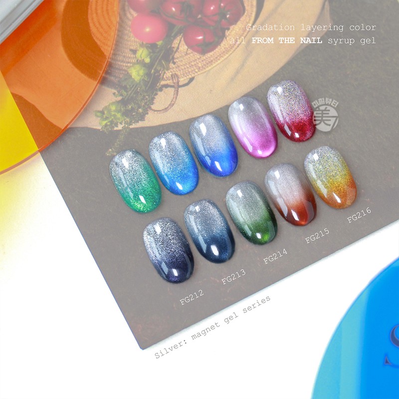 From the Nail Silver Magnetic Gel 5-piece set / 프롬더네일