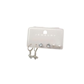 Stylish Earring Set of 3 for Women | Pearl, Stud & Star Drop Combo Earrings