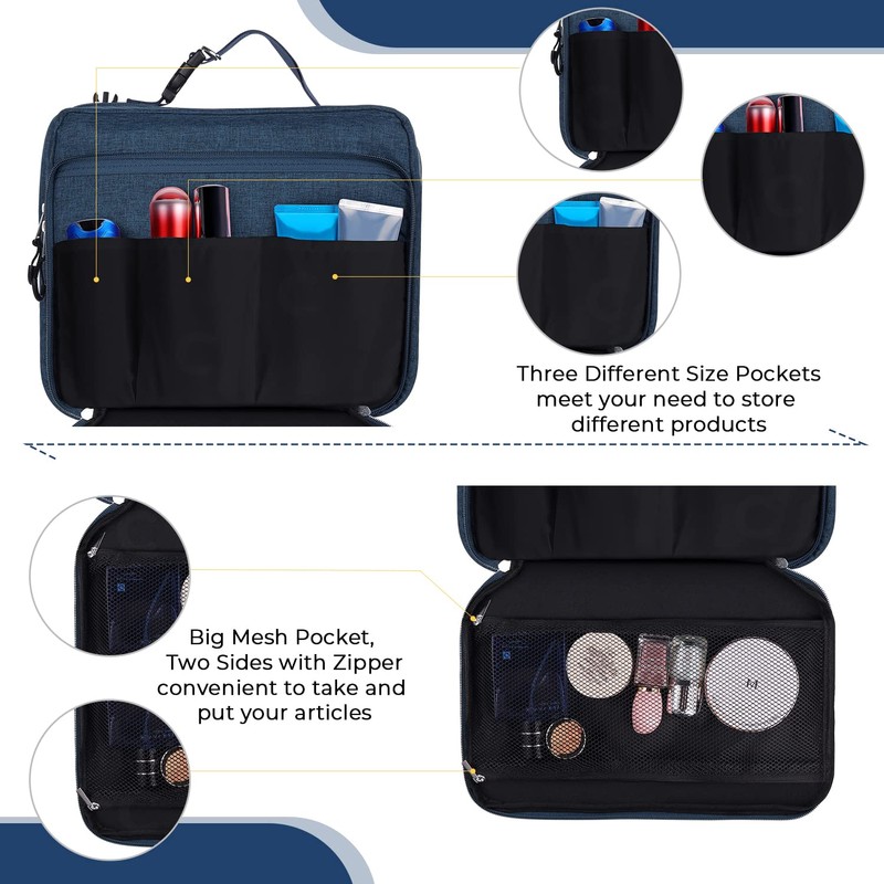 KYG Toiletry Bag, blue, Toiletry bag