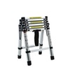 Qimu 5+6 Steps (5.6Ft + 6.6Ft) Aluminium Telescopic A-Frame Ladder