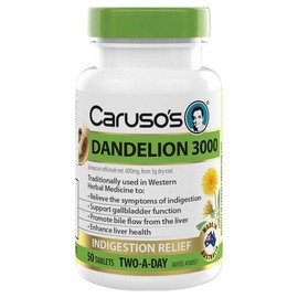 Caruso's Natural Health Dandelion 3000 50 Tablets