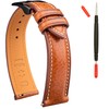 Gomvadr Leather Watch Strap Vegetable Tanned Top Grain Leather Strap,