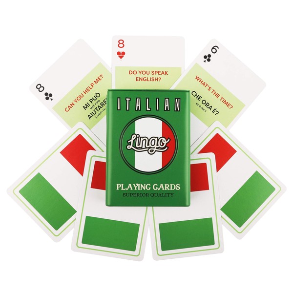 Italian Lingo Playing Cards in Wayfarer Tin Box | Travel