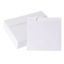 Janvale 5x7 Envelopes 50 Pack, A7 White Envelopes for Invitations, 5 1/4” x 7 1/4” Large for Weddings, Invitations, Greeting Cards, Postcards, Photos, Mailing, Quick Self Seal.