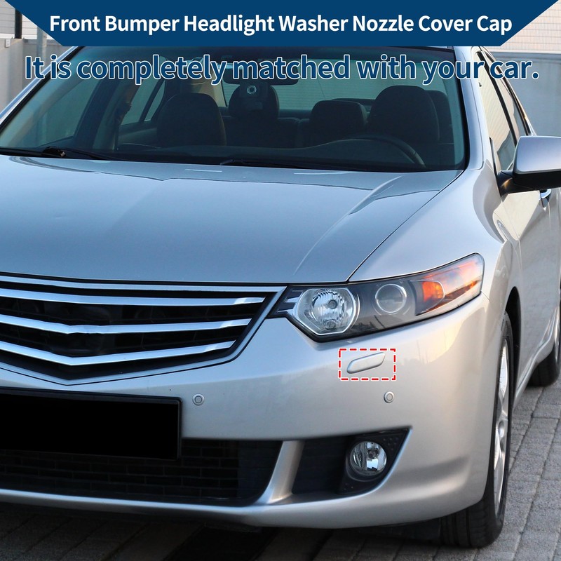 Hihaha Front Left Side Bumper Headlight Washer Nozzle Cover Cap
