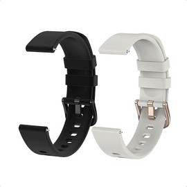 Runlio T115 Fitness Tracker, 1.47 Inch Touchscreen Smartwatch Replacement Bands, Adjustable Replacement Straps Fitness Tracker NOT for ID115Plus HR, ID115U, ID115UHR (Black Grey)