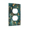 BHGAHD Decorative Outlet Covers with Floral Cluster with Golden Leaves