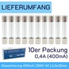 SIBA 400 mA Glass Fuses 6.3 x 32 mm |