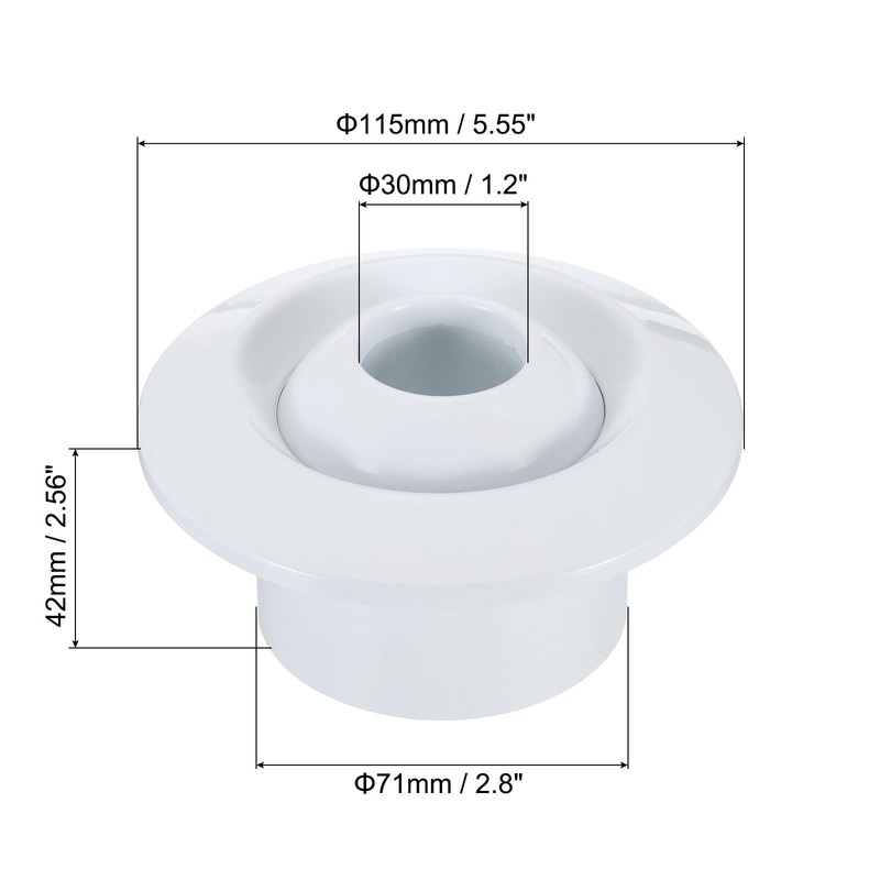 PATIKIL 3 Inch Round Air Vent, Adjustable Ball Jet Nozzle