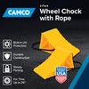 Camco Camper & RV Wheel Chock with Rope - Keeps