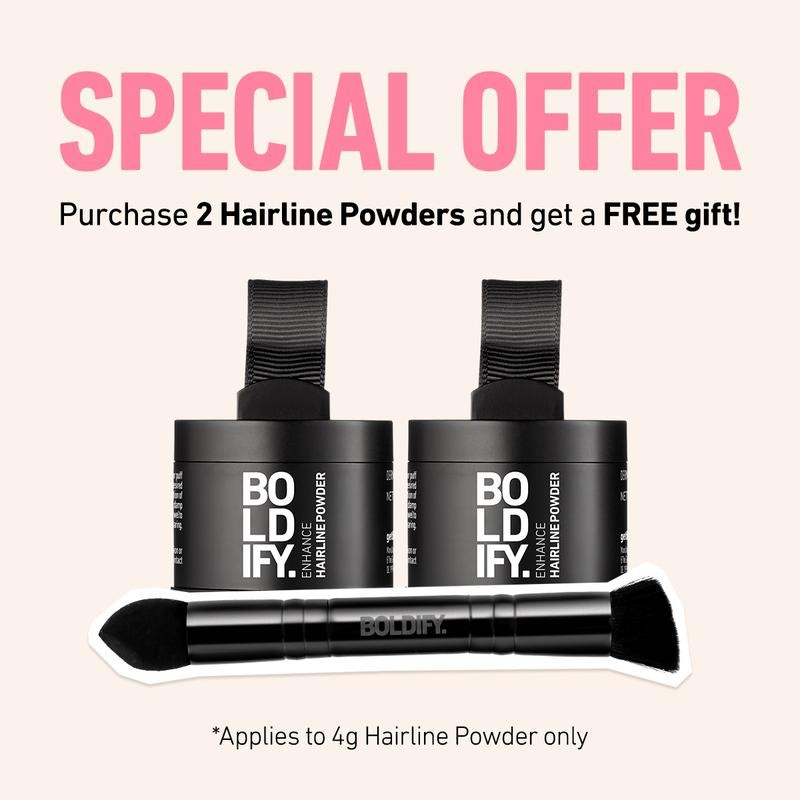 BOLDIFY Enhance Hairline Powder for Roots and Hair Loss:_Light Brown_10